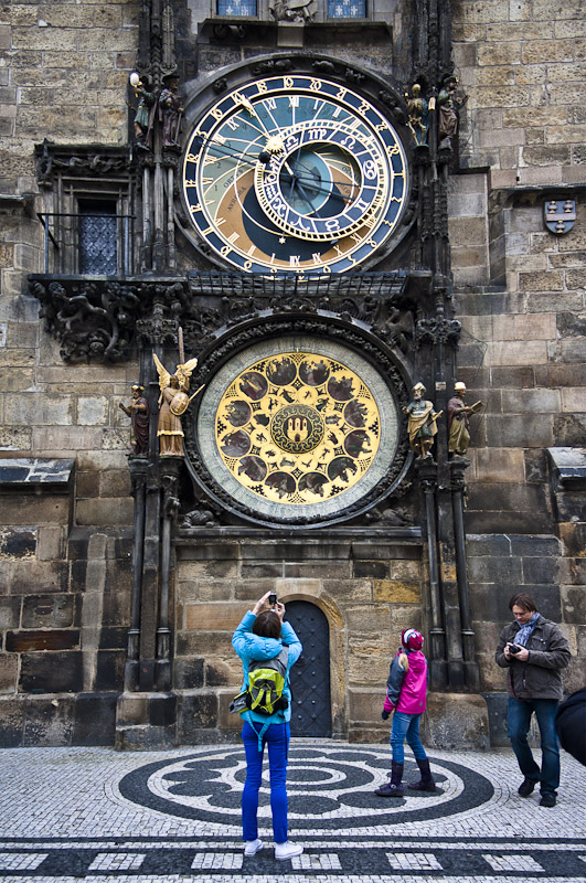 The astronomical clock.